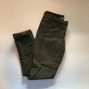 Army Green Denim Jeans